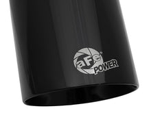 Laden Sie das Bild in den Galerie-Viewer, aFe MACH Force-Xp Univ 304 SS Double-Wall Clamp-On Exhaust Tip - Black - 3in Inlet - 4.5in Outlet