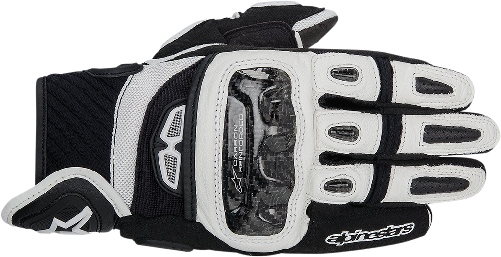 ALPINESTARS GP-Air Leather Gloves - Black/White - Medium 3567914-12-M