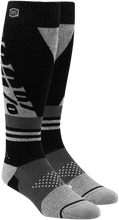 Charger l&#39;image dans la galerie, 100% Youth Torque Socks - Black/Gray - Small/Medium 24107-057-17