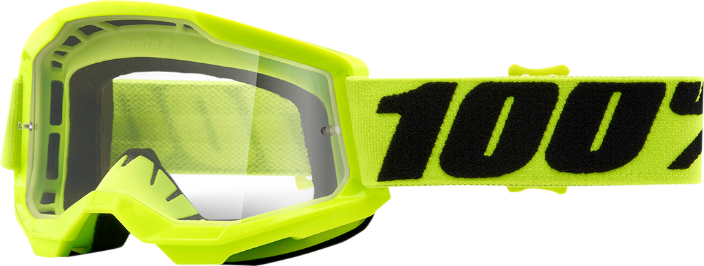 100% Youth Strata 2 Goggles - Yellow - Clear 50031-00003