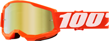 Charger l&#39;image dans la galerie, 100% Youth Strata 2 Goggles - Orange - Gold Mirror 50032-00005