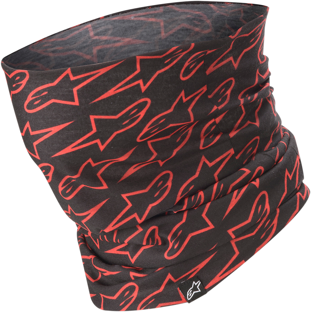 ALPINESTARS Neck Tube -Astars - Black/Red 4759319-1030