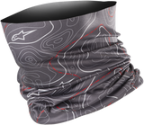 ALPINESTARS Neck Tube - Contours - Gray/Red 47592191443