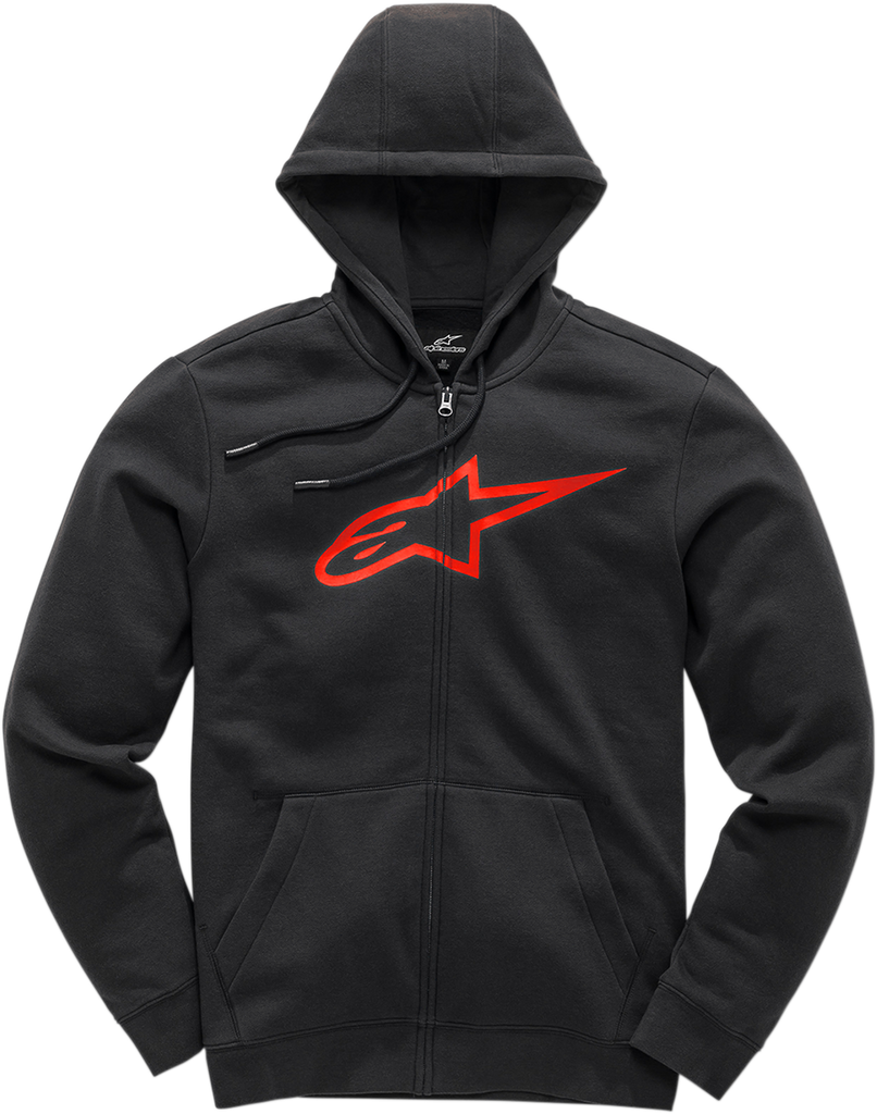 ALPINESTARS Ageless 2 Zip Hoodie - Black/Red - Medium 1038530521030M