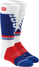 Charger l&#39;image dans la galerie, 100% Youth Torque Socks - White - Small/Medium 24107-000-17