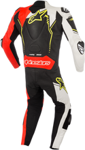 Laden Sie das Bild in den Galerie-Viewer, ALPINESTARS GP Plus v2 1-Piece Leather Suit - Black/White/Red Fluorescent/Yellow Fluorescent - US 44 / EU 54 3150518-1236-54