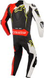 ALPINESTARS GP Plus v2 1-Piece Leather Suit - Black/White/Red Fluorescent/Yellow Fluorescent - US 44 / EU 54 3150518-1236-54