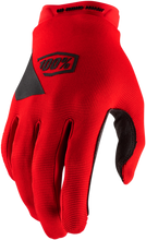 Laden Sie das Bild in den Galerie-Viewer, 100% Youth Ridecamp Gloves - Red - Medium 10012-00005