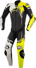 Laden Sie das Bild in den Galerie-Viewer, ALPINESTARS GP Plus v2 1-Piece Leather Suit - Black/White/Yellow Fluorescent - US 42 / EU 52 3150518-125-52