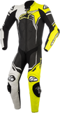 ALPINESTARS GP Plus v2 1-Piece Leather Suit - Black/White/Yellow Fluorescent - US 42 / EU 52 3150518-125-52