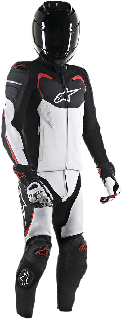 ALPINESTARS GP Pro 2-Piece Leather Suit - Black/White/Red - US 36 / EU 46 3165016-123-46