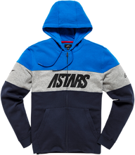 Carica l&#39;immagine nel visualizzatore di Gallery, ALPINESTARS Grupo Zip Hoodie - Blue/Navy - Large 1210533007270L