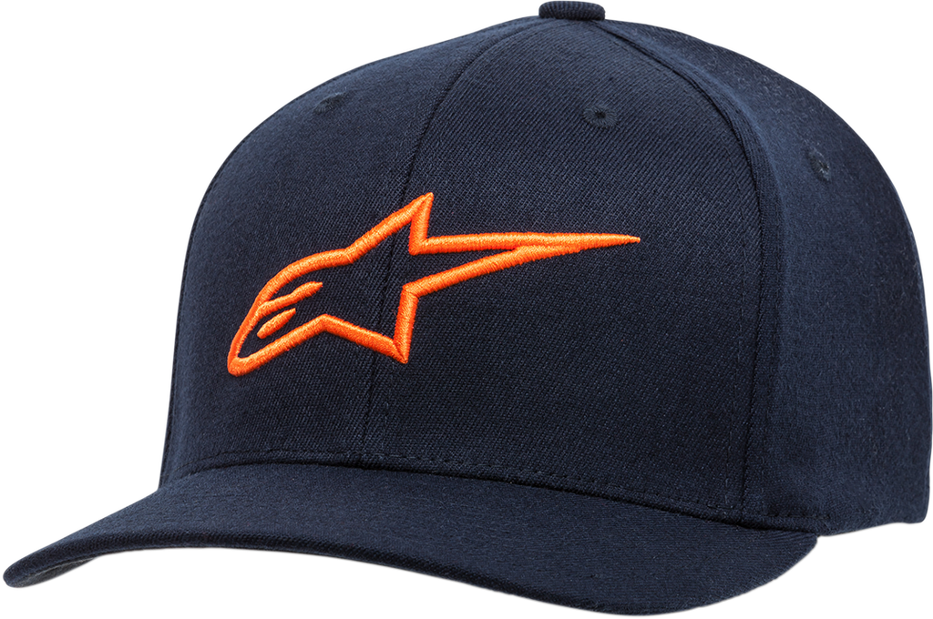 ALPINESTARS Ageless Hat- Curved Bill - Navy/Orange - Large/XL 1017810107032LX