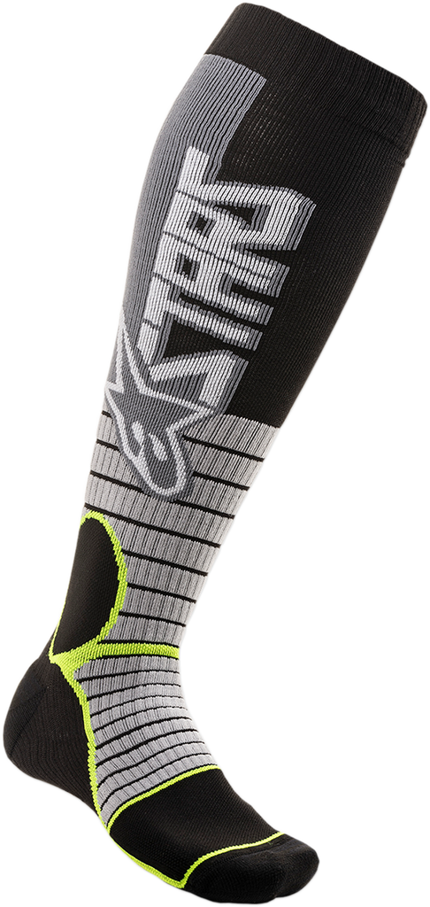 ALPINESTARS MX Pro Socks - Gray/Yellow - Medium 4701520-905-SM