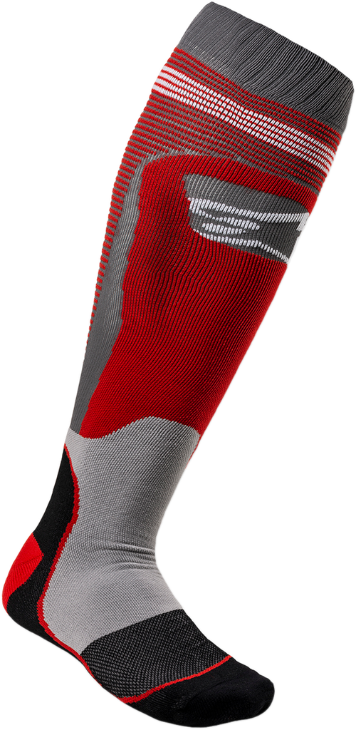 ALPINESTARS MX Plus 1 Socks - Red/Gray - Small/Medium 4701820-318-SM