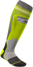 Cargar imagen en el visor de la galería, ALPINESTARS MX Plus 1 Socks - Yellow/Gray - Small/Medium 4701820-501-SM