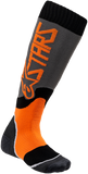 ALPINESTARS MX Plus 2 Youth Socks - Gray/Orange - Medium/Large 4741920-9040