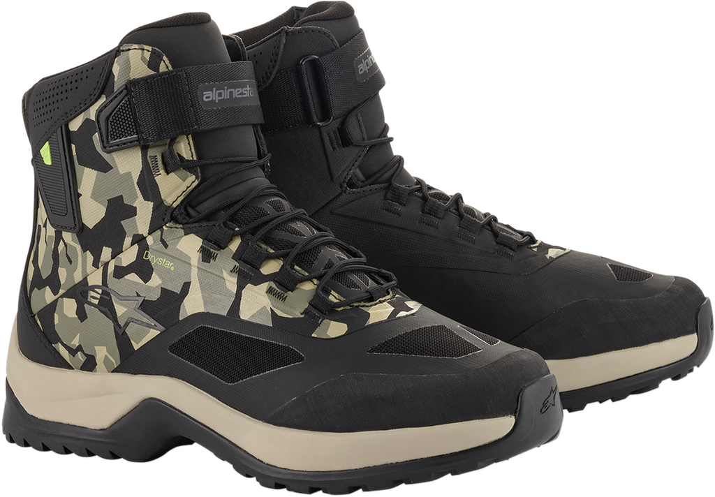 ALPINESTARS CR-6 Drystar? Shoes - Black/Brown/Green - US 8 261102016098