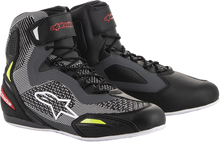 Carica l&#39;immagine nel visualizzatore di Gallery, ALPINESTARS Faster-3 Rideknit Shoes - Black/Gray/Red/Yellow - US 9 251031913159