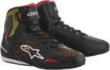 ALPINESTARS Faster-3 Rideknit Shoes - Black/Red/Yellow - US 8 251031915308