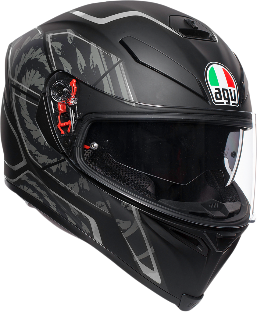 AGV K5 S Helmet - Tornado - Black/Silver - Large 210041O2MY00509