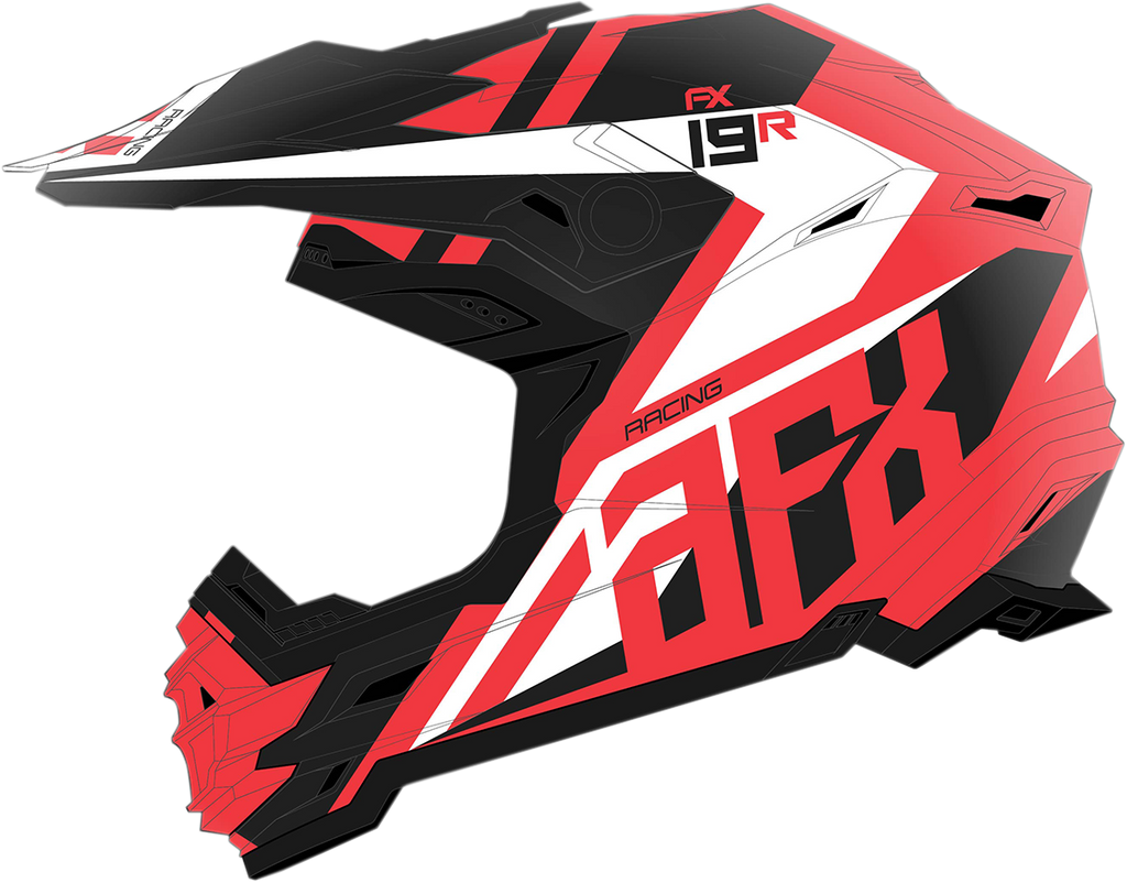 AFX FX-19R Helmet - Racing - Matte Red - Small 0110-7063