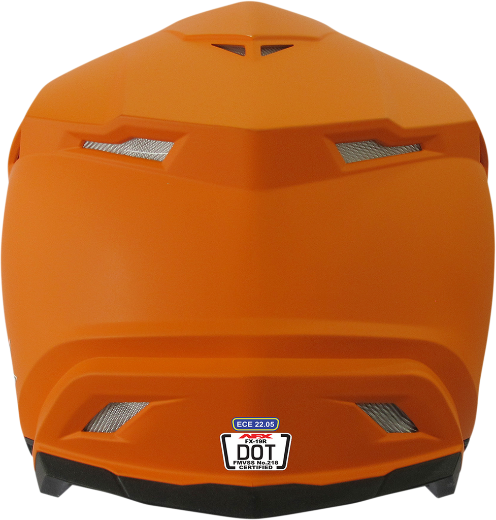 AFX FX-19R Helmet - Matte Orange - XS 0110-7045