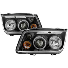 Load image into Gallery viewer, Spyder Volkswagen Jetta 99-05 Projector HeadlightsLED Halo Blk PRO-YD-VJ99-HL-BK