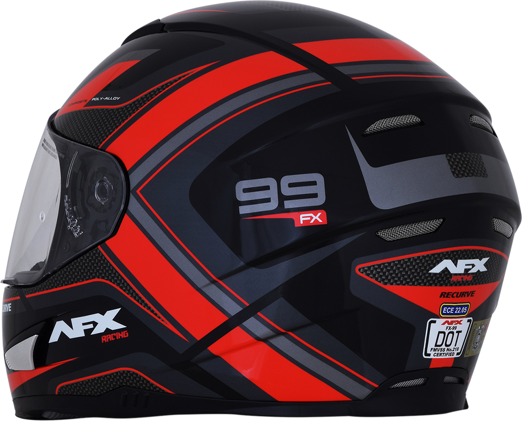 AFX FX-99 Helmet - Recurve - Black/Red - XL 0101-11114