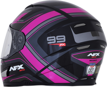 Laden Sie das Bild in den Galerie-Viewer, AFX FX-99 Helmet - Recurve - Black/Fuchsia - Medium 0101-11103