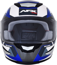 Laden Sie das Bild in den Galerie-Viewer, AFX FX-99 Helmet - Recurve - Pearl White/Blue - Large 0101-11123