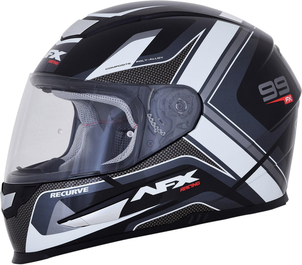 AFX FX-99 Helmet - Recurve - Black/White - XL 0101-11119