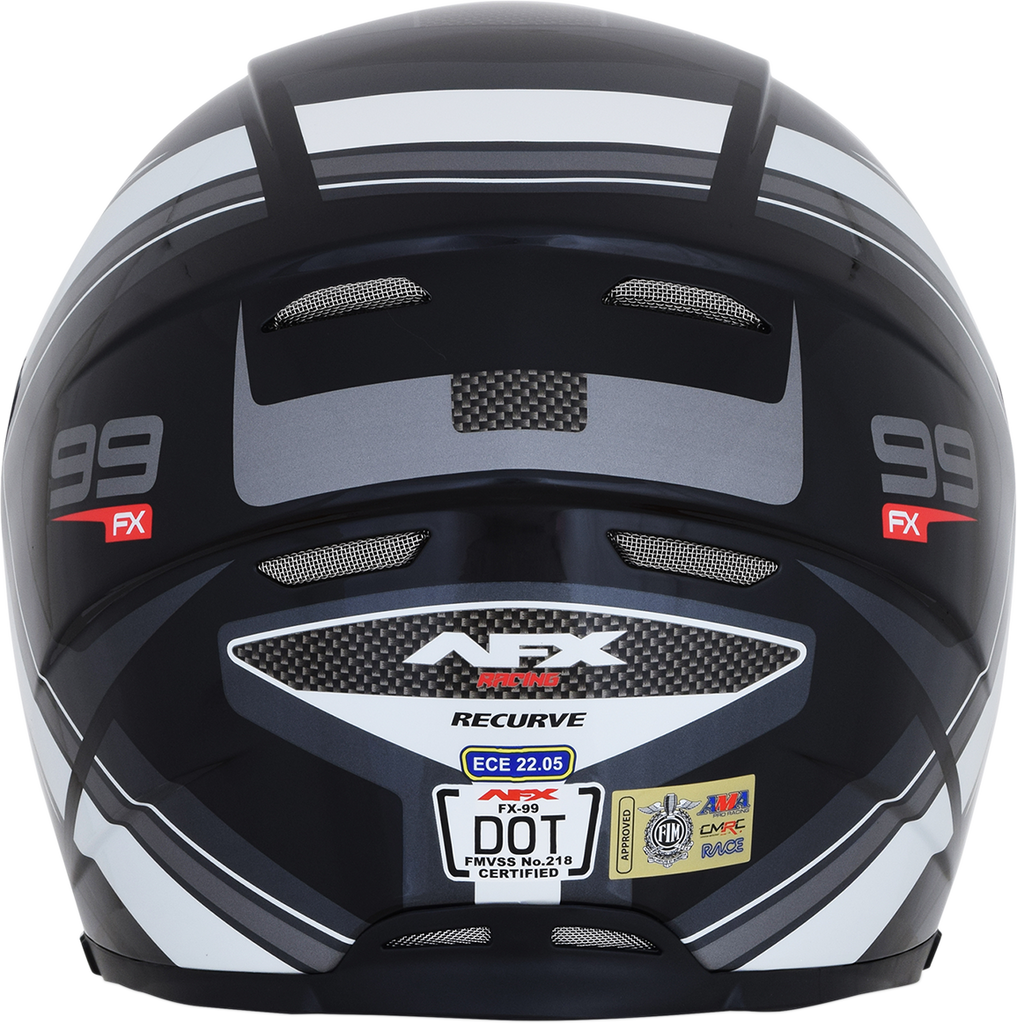 AFX FX-99 Helmet - Recurve - Black/White - XL 0101-11119