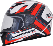 Laden Sie das Bild in den Galerie-Viewer, AFX FX-99 Helmet - Recurve - Pearl White/Red - 2XL 0101-11130