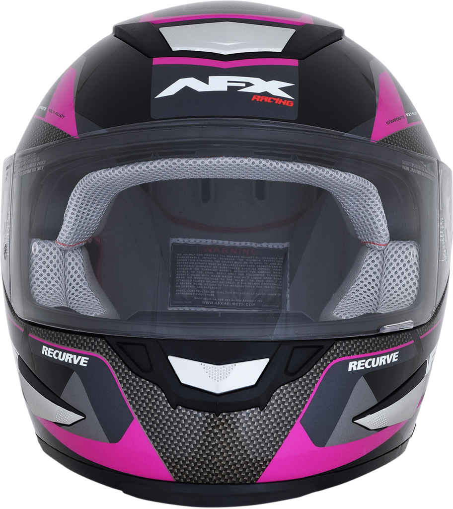 AFX FX-99 Helmet - Recurve - Black/Fuchsia - XS 0101-11101