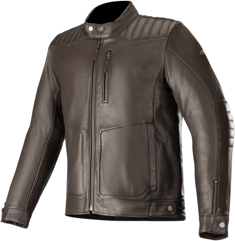 ALPINESTARS Crazy Eight Leather Jacket - Brown - 2XL 3107819-810-XXL