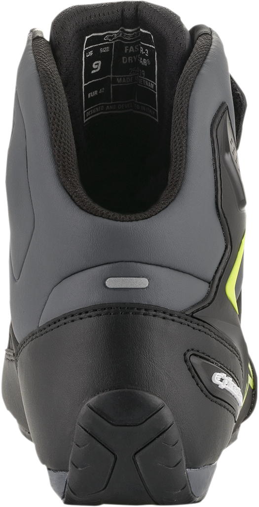 ALPINESTARS Faster-3 Drystar? Shoes - Black/Gray/Yellow - US 8.5 2540719175-8.5