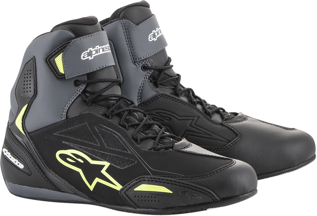 ALPINESTARS Faster-3 Drystar? Shoes - Black/Gray/Yellow - US 8.5 2540719175-8.5