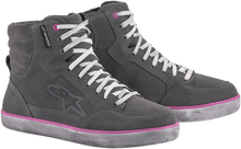 Laden Sie das Bild in den Galerie-Viewer, ALPINESTARS J-6 Waterproof Women&#39;s Shoes - Gray/Pink - US 5 254222090955