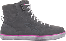 Laden Sie das Bild in den Galerie-Viewer, ALPINESTARS J-6 Waterproof Women&#39;s Shoes - Gray/Pink - US 5 254222090955