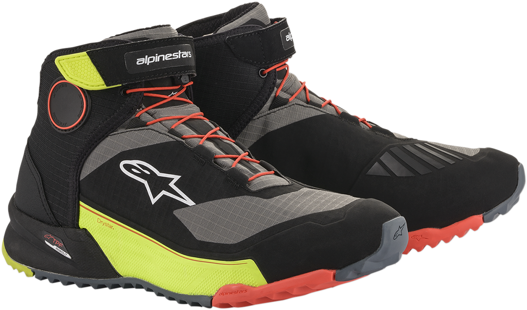 ALPINESTARS CR-X Drystar? Shoes - Black/Red/Yellow Fluorescent - US 10.5 2611820153810.5