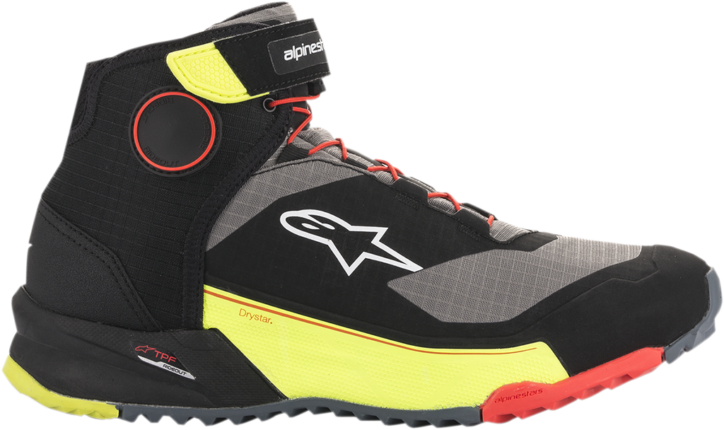 ALPINESTARS CR-X Drystar? Shoes - Black/Red/Yellow Fluorescent - US 13 2611820153813