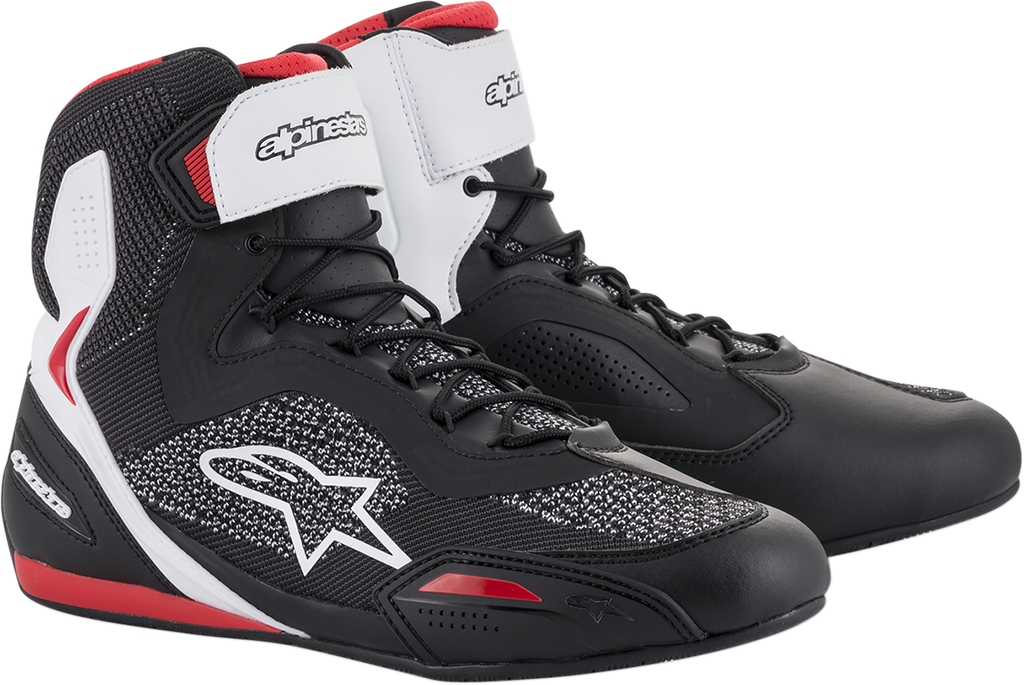 ALPINESTARS Faster-3 Rideknit Shoes - Black/White/Red - US 7 2510319123-7