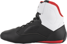 Load image into Gallery viewer, ALPINESTARS Faster-3 Rideknit Shoes - Black/White/Red - US 7.5 2510319123-7.5