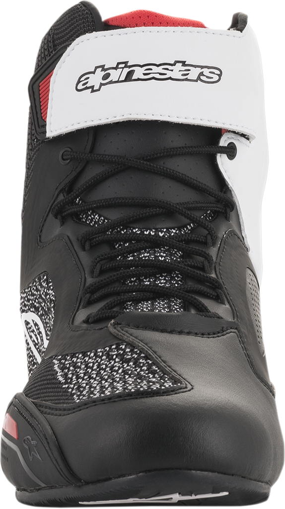 ALPINESTARS Faster-3 Rideknit Shoes - Black/White/Red - US 9.5 2510319123-9.5