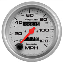 Load image into Gallery viewer, Autometer Ultra-Lite 3-3/8 inch 120 MPH Mechanical In Dash Speedometer