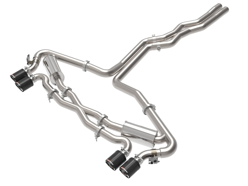 aFe 20-21 Audi RS6 Avant V8 4L (tt) MACH Force-Xp 3in to 2.5in 304 SS Cat-Back Exhaust w/ Carbon Tip