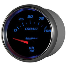 Carica l&#39;immagine nel visualizzatore di Gallery, Autometer Cobalt 66.7mm 0-100 PSI Oil Pressure Gauge