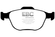 Charger l&#39;image dans la galerie, EBC 02-04 Ford Focus 2.0 SVT Redstuff Front Brake Pads