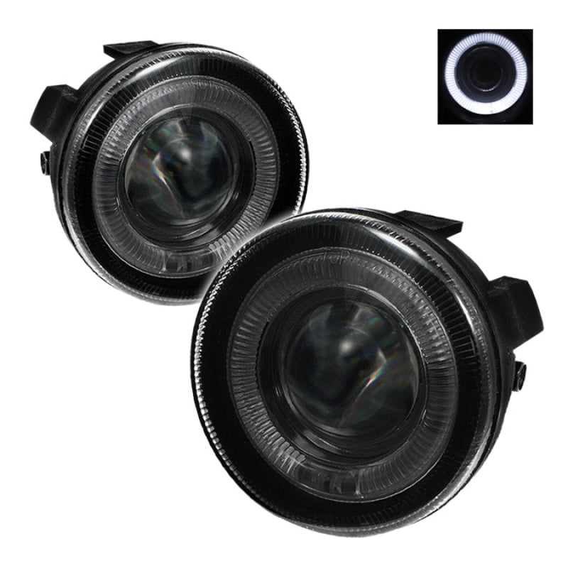 Spyder Dodge Dakota 01-04 Halo Projector Fog Lights w/swch Smke FL-P-DDAK01-HL-SM